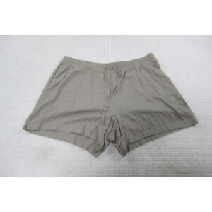 CATO Womens Shorts 26/28 W Casual Green Pull On‎ Comfort Casual Linen Blend